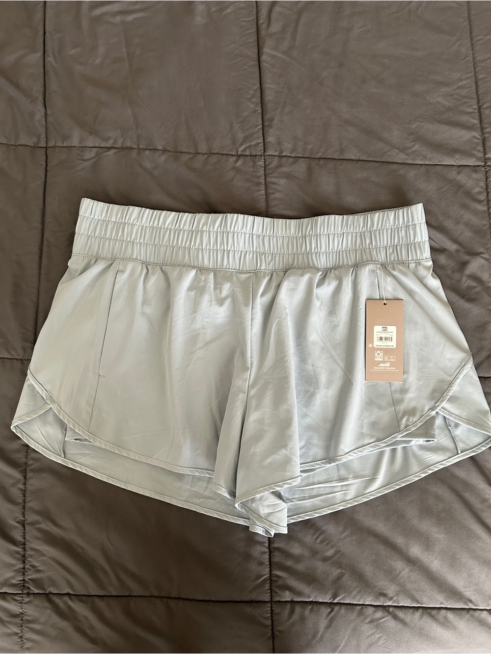 Avia Light mint green Layered Athletic Shorts